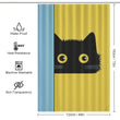 Minimalistic Cute Shy Cat Shower Curtain