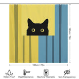 Minimalistic Shy Cat Shower Curtain