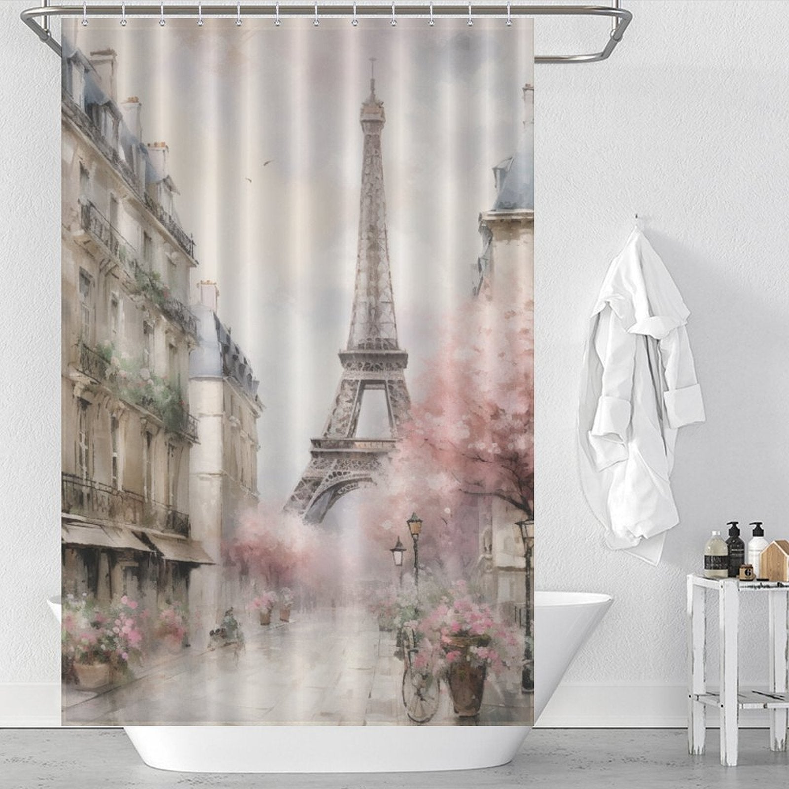 Modern French Shower Curtain