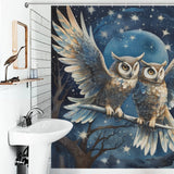 Moonlit Night Owl Shower Curtain