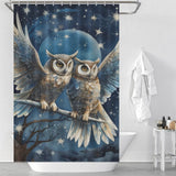 Moonlit Night Owl Shower Curtain