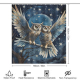 Moonlit Night Owl Shower Curtain