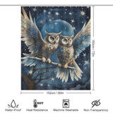 Moonlit Night Owl Shower Curtain