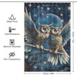 Moonlit Night Owl Shower Curtain