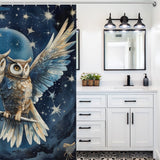 Moonlit Night Owl Shower Curtain