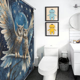 Moonlit Night Owl Shower Curtain