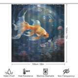 Moonlit goldfish shower curtain Magic 