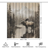 Mountain Moose Shower Curtain