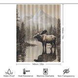 Mountain Moose Shower Curtain