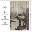 Mountain Moose Shower Curtain