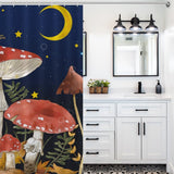 Transform your bathroom into an enchanted forest retreat with the addition of the Botanical Mushroom Shower Curtain by Cotton Cat. This charming bathroom decor will transport you to a magical world every time you step inside.