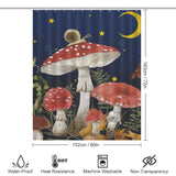 Transform your bathroom into an enchanted forest with the Botanical Mushroom Shower Curtain-Cotton Cat. Elevate your bathroom decor with the whimsical charm of mushrooms in this captivating curtain from Cotton Cat.