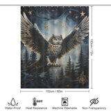 Mysterious Owl Shower Curtain