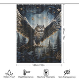 Mysterious Owl Shower Curtain