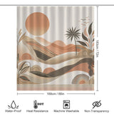 Natural Scandinavian Shower Curtain