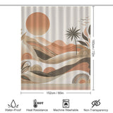 Natural Scandinavian Shower Curtain