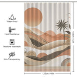 Natural Scandinavian Shower Curtain