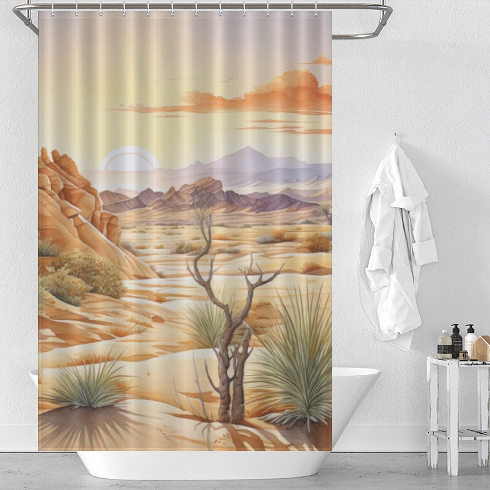 Nature-inspired Desert Shower Curtain