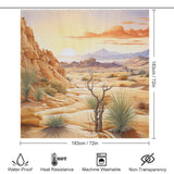 Nature-inspired Desert Shower Curtain