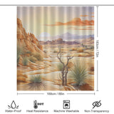 Nature-inspired Desert Shower Curtain