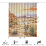 Nature-inspired Desert Shower Curtain