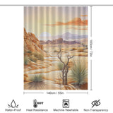 Nature-inspired Desert Shower Curtain