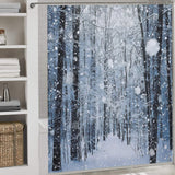 Nature-inspired Woods in Winter Shower Curtain