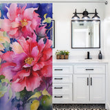 Nature-inspired and Trendy Watercolor Floral Shower Curtain