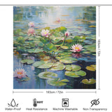 Nature Pond Lily Shower Curtain