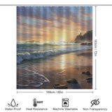 Nature's Sunrise Beach Shower Curtain