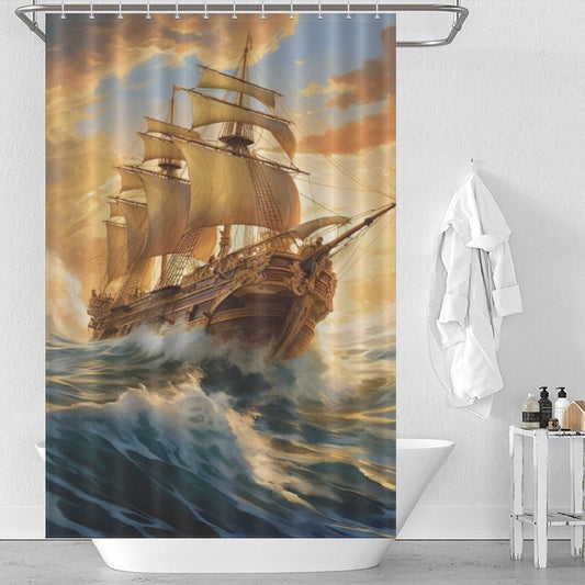 Nautical Ship Shower Curtain