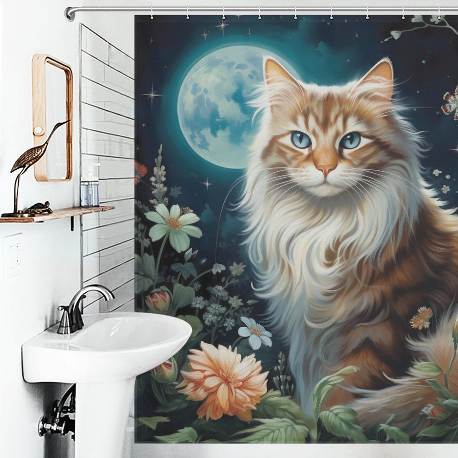 Noble Comely Cat Shower Curtain