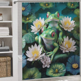 Oasis Frog Shower Curtain