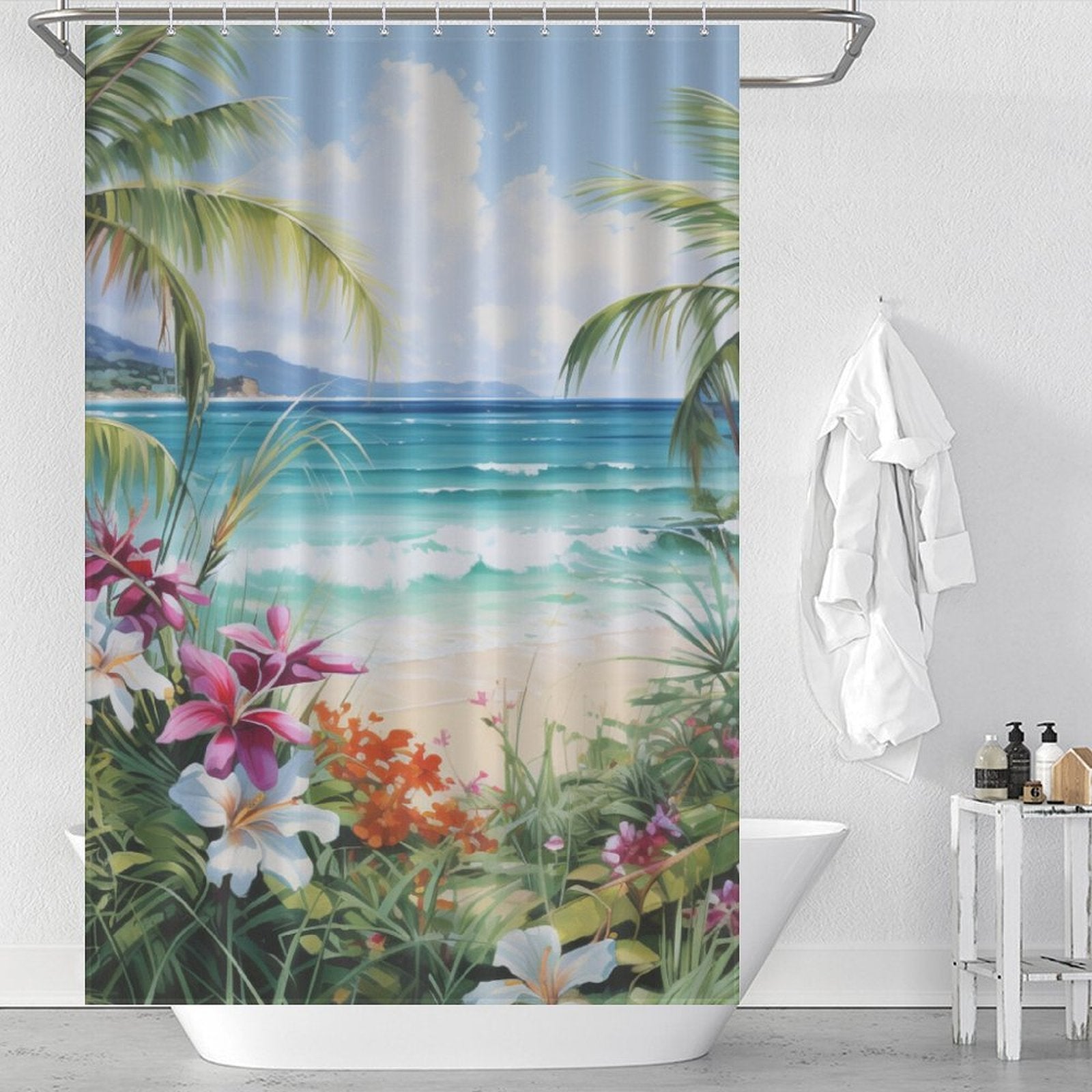 Oasis Tropical Shower Curtain