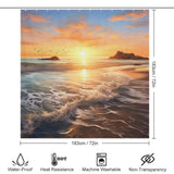 Ocean Sunrise Splendor Beach Shower Curtain