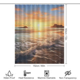 Ocean Sunrise Splendor Beach Shower Curtain