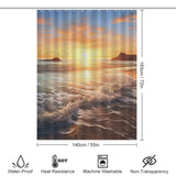 Ocean Sunrise Splendor Beach Shower Curtain