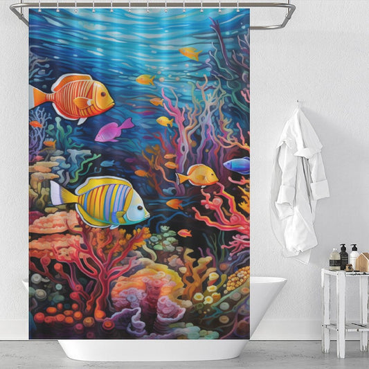 Ocean Wonders Aquarium Shower Curtain