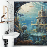 Oceanic Elegant Aquarium Shower Curtain