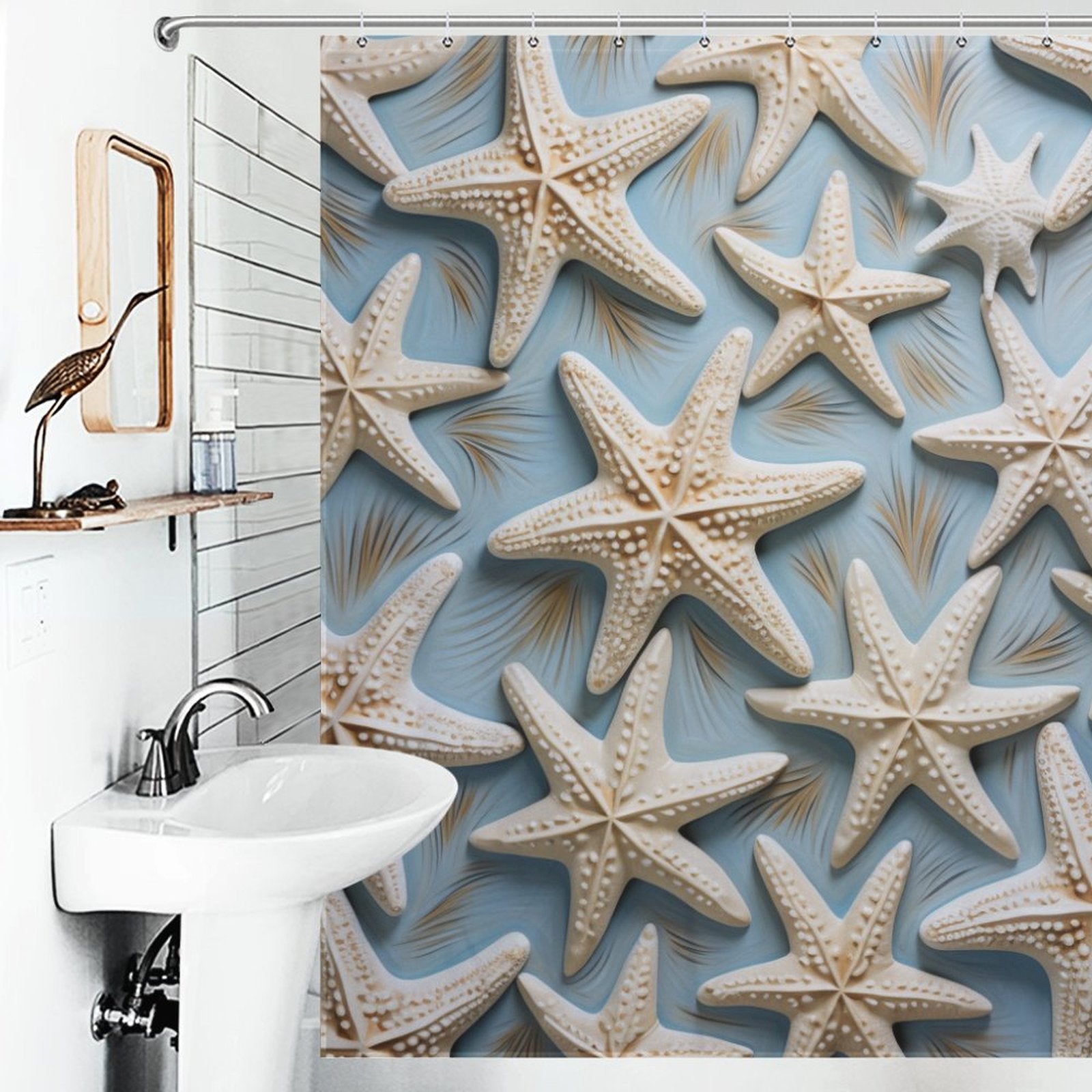 Oceanic Splendor Starfish Shower Curtain