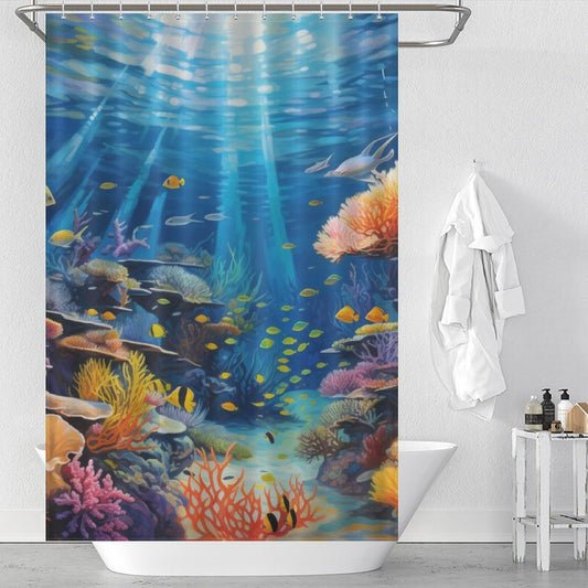 Oceanic Underwater Shower Curtain