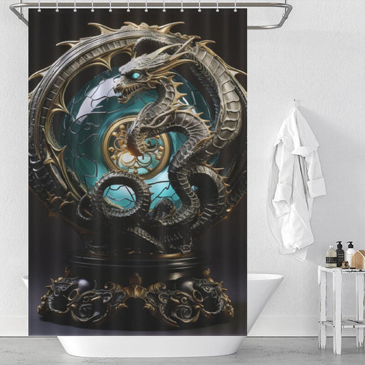 Old Lore Revived Dragon Shower Curtain