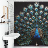 Opulent Peacock Shower Shower Curtain