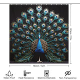 Opulent Peacock Shower Shower Curtain