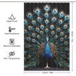 Opulent Peacock Shower Shower Curtain