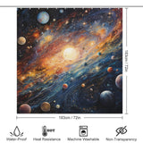 Orbital Beauty Planet Shower Curtain