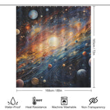 Orbital Beauty Planet Shower Curtain