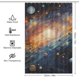 Orbital Beauty Planet Shower Curtain