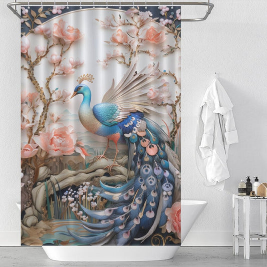 Oriental Elegance Chinoiserie Shower Curtain