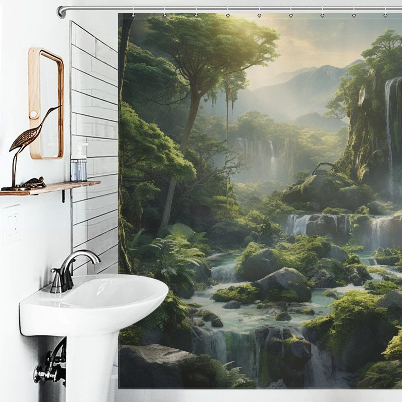 Outdoor Nature Shower Curtain